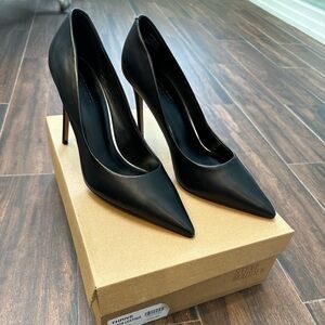 Steve Madden Thrive sz 11 black leather pumps new